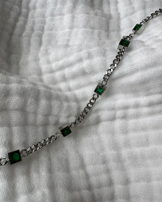 Ionian crystal bracelet silver