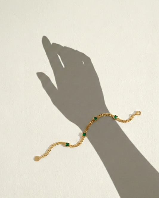 Ionian crystal bracelet guld