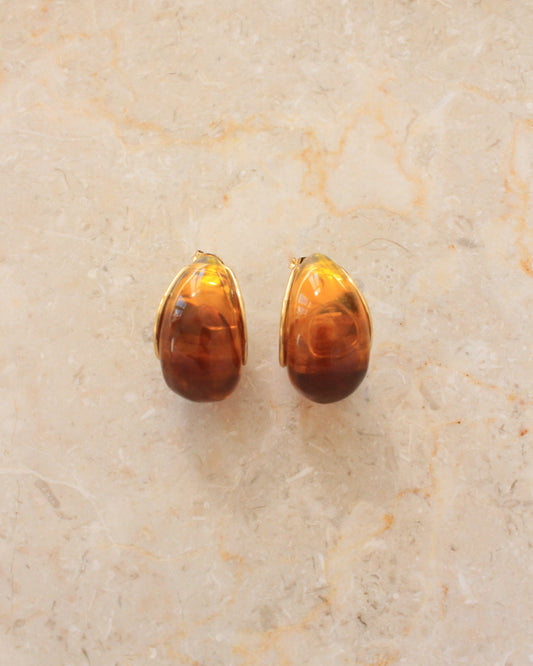 Calabria Amber drop Earrings
