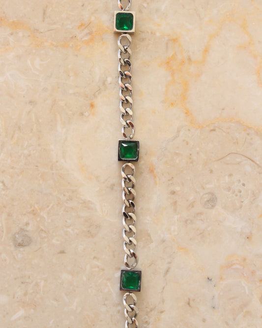 Ionian crystal bracelet silver