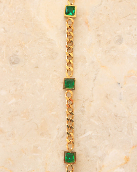 Ionian crystal bracelet guld