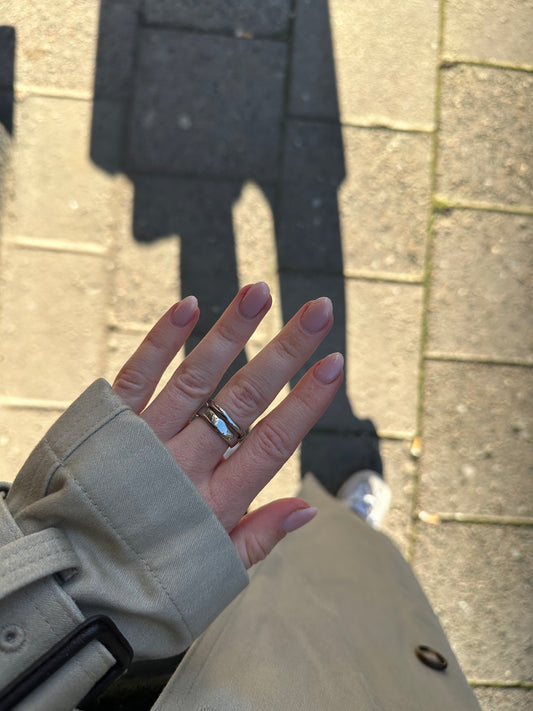 Marseille silver double adjustable ring