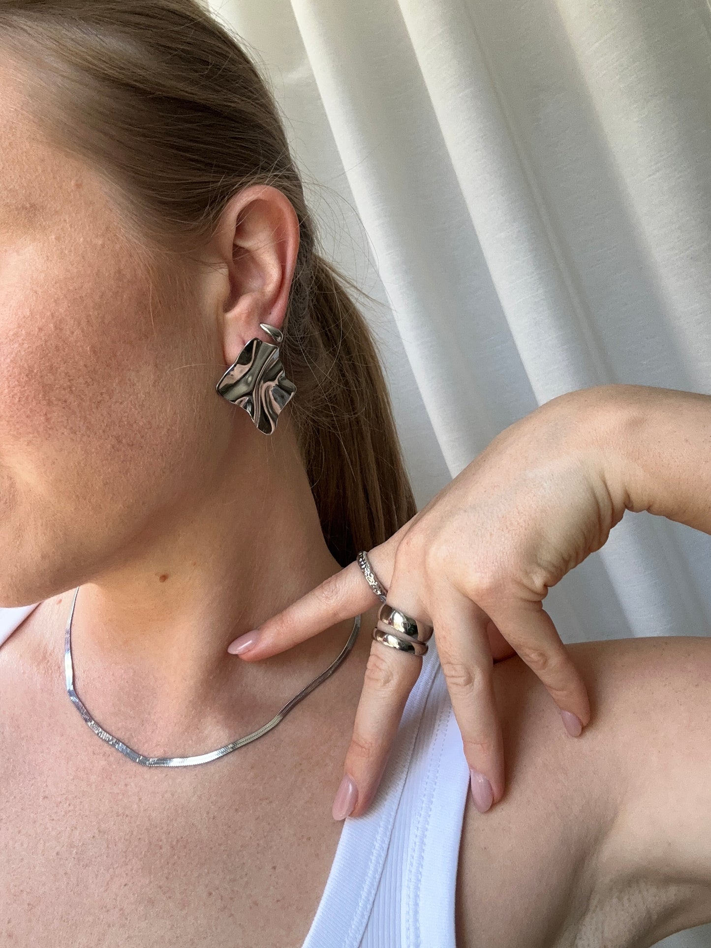 Celeste silver earrings