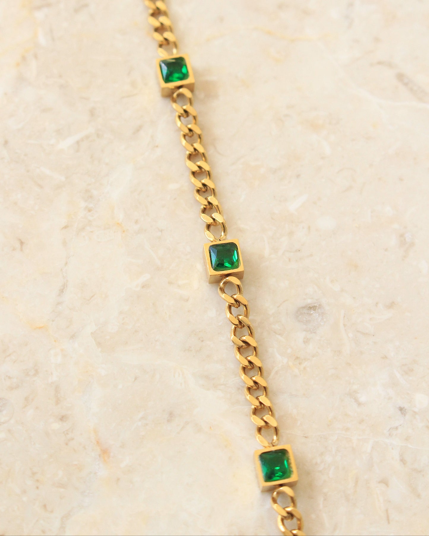 Ionian crystal bracelet guld