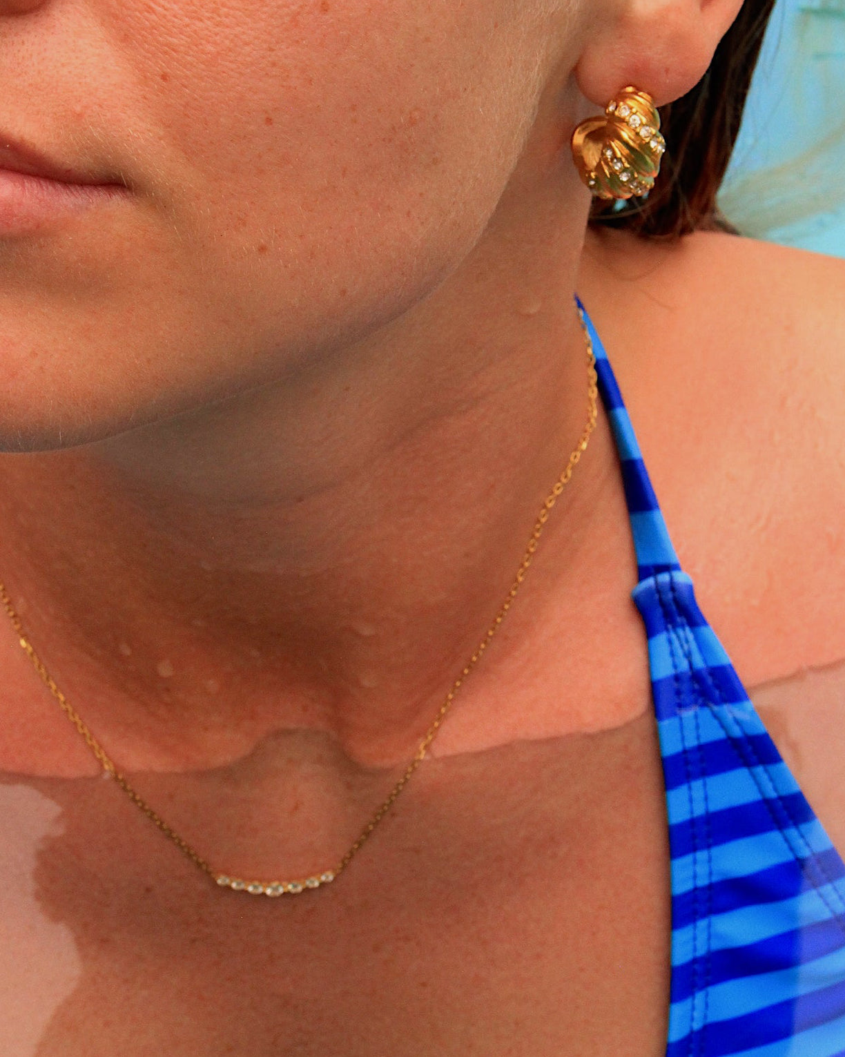Athens zircon necklace