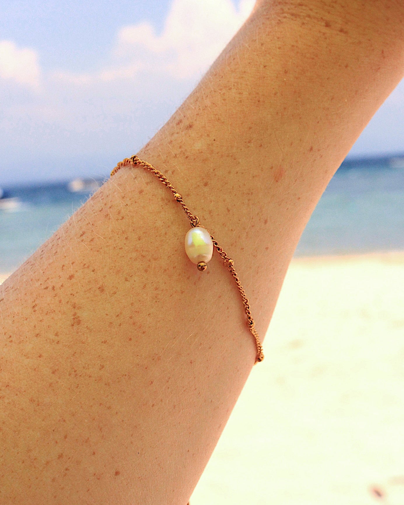 Sintra pearl charm bracelet