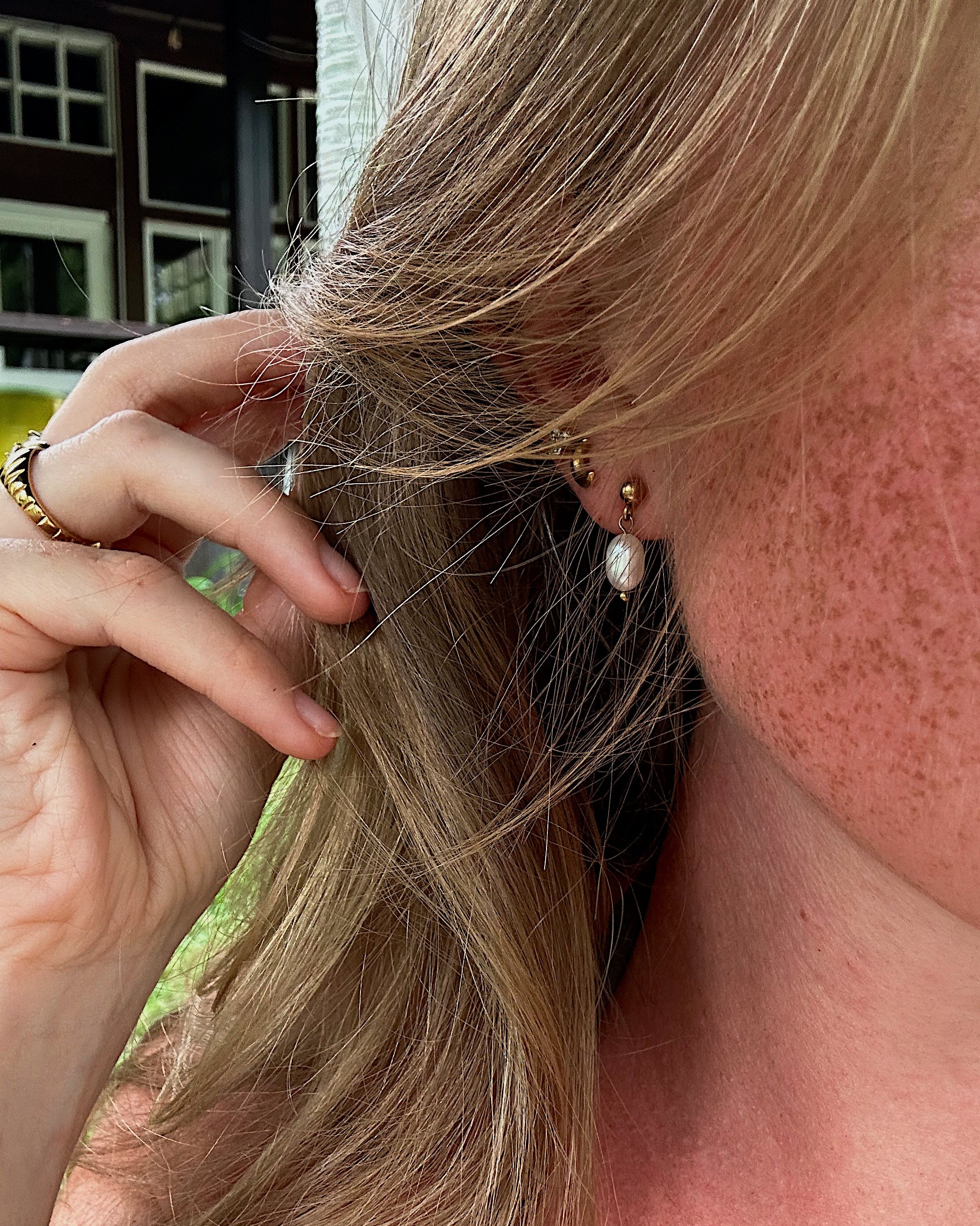Naxos pearl earrings