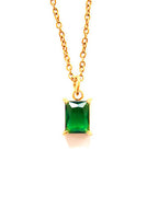 Cassis crystal necklace green