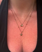 Ibiza shell double necklace