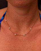 Positano fresh water pearl necklace gold