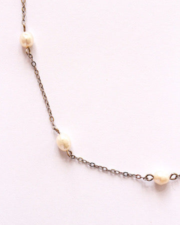 Positano fresh water pearl necklace silver