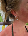 Cannes crystal mini half hoops
