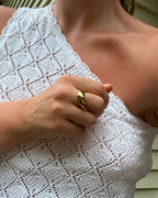 Corsica chunky ring gold