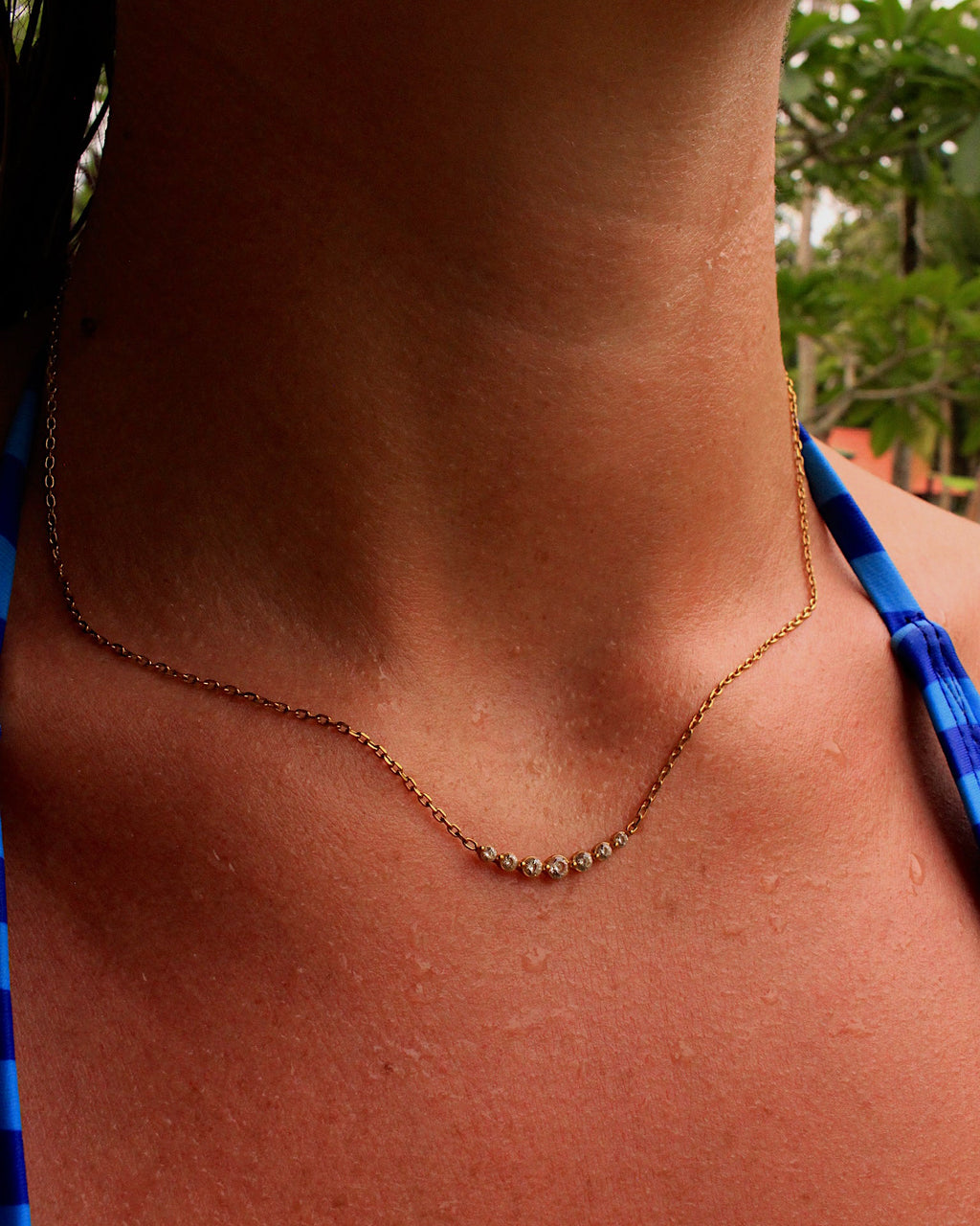 Athens zircon necklace