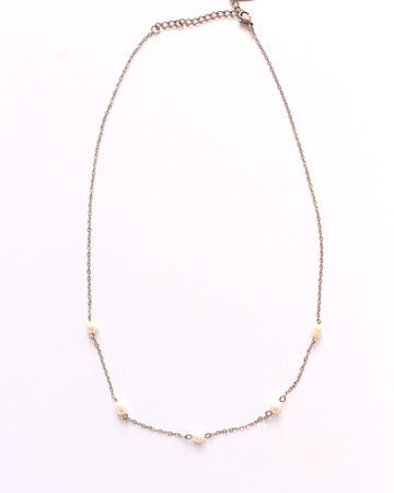 Positano fresh water pearl necklace silver