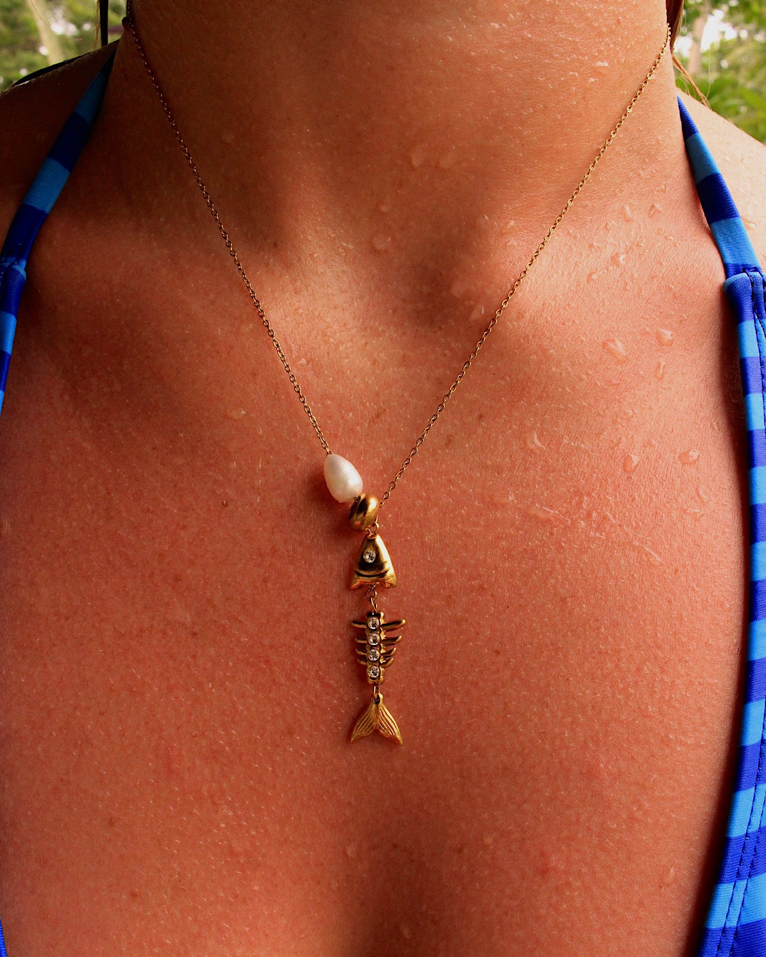 Tahiti fish necklace
