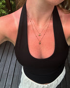 Ibiza shell double necklace