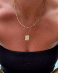 Valletta twisted rope necklace gold