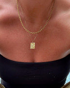 Riviera hammered necklace
