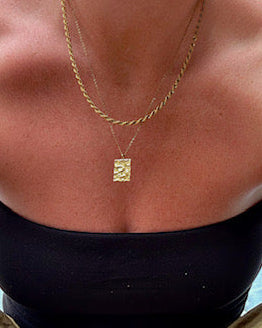 Riviera hammered necklace