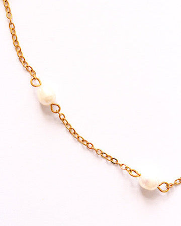 Positano fresh water pearl necklace gold
