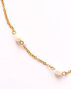 Positano fresh water pearl necklace gold