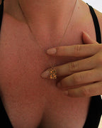 Riviera hammered necklace