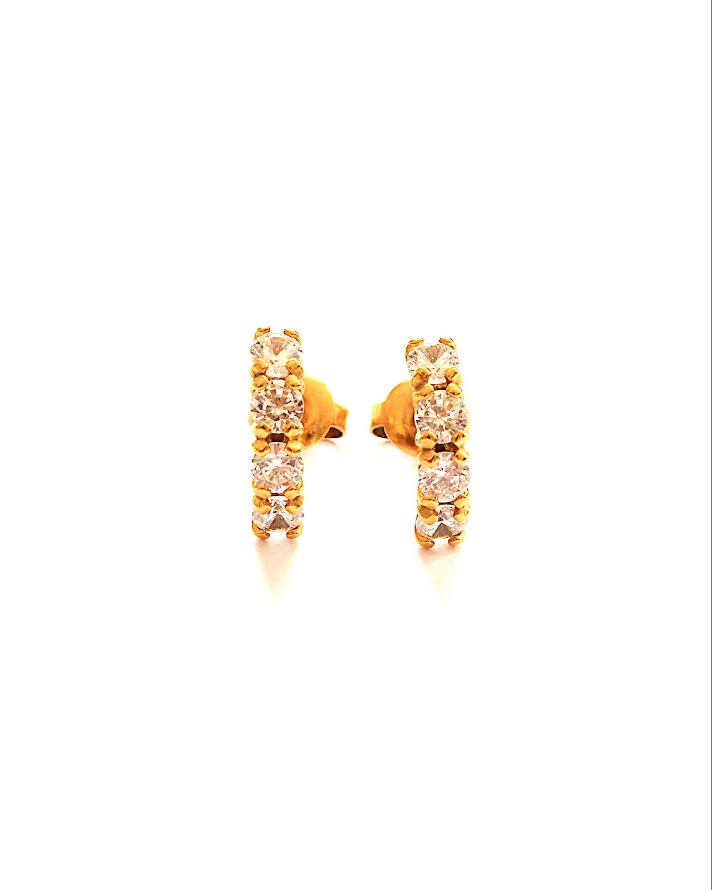 Cannes crystal mini half hoops