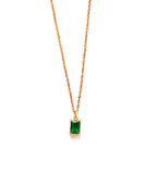 Cassis crystal necklace green