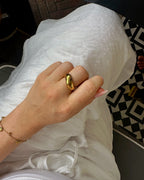 Corsica chunky ring gold