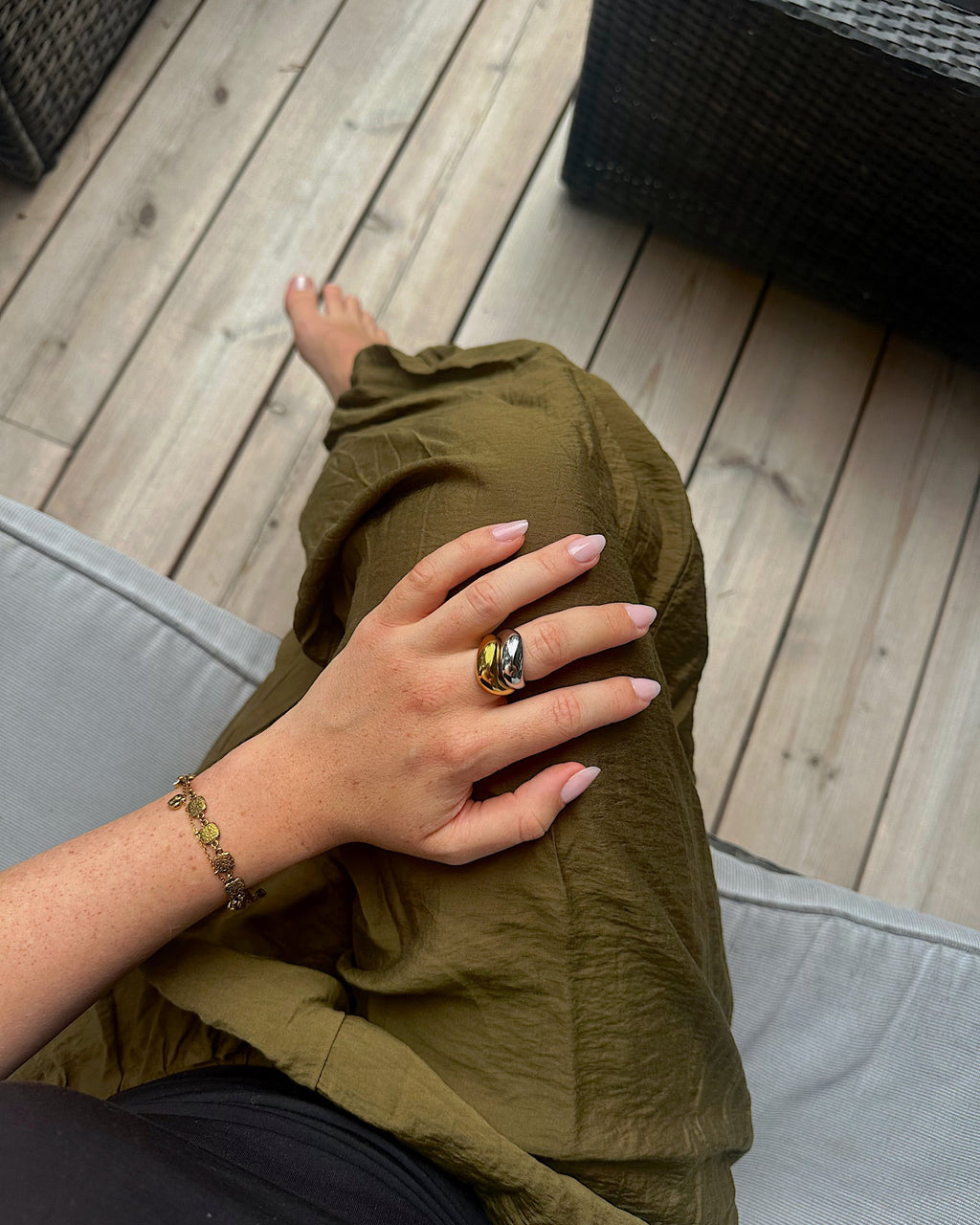 Corsica chunky ring gold