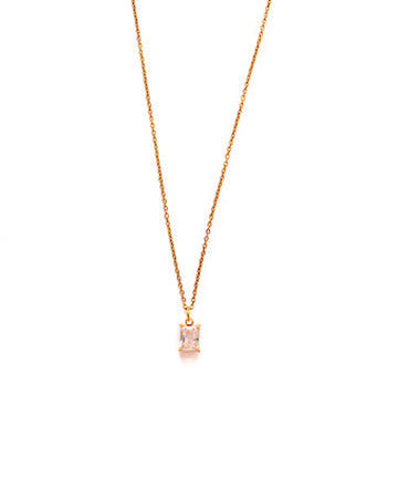 Cassis crystal necklace white