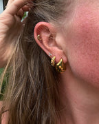 Celestún zircon mini hoops gold