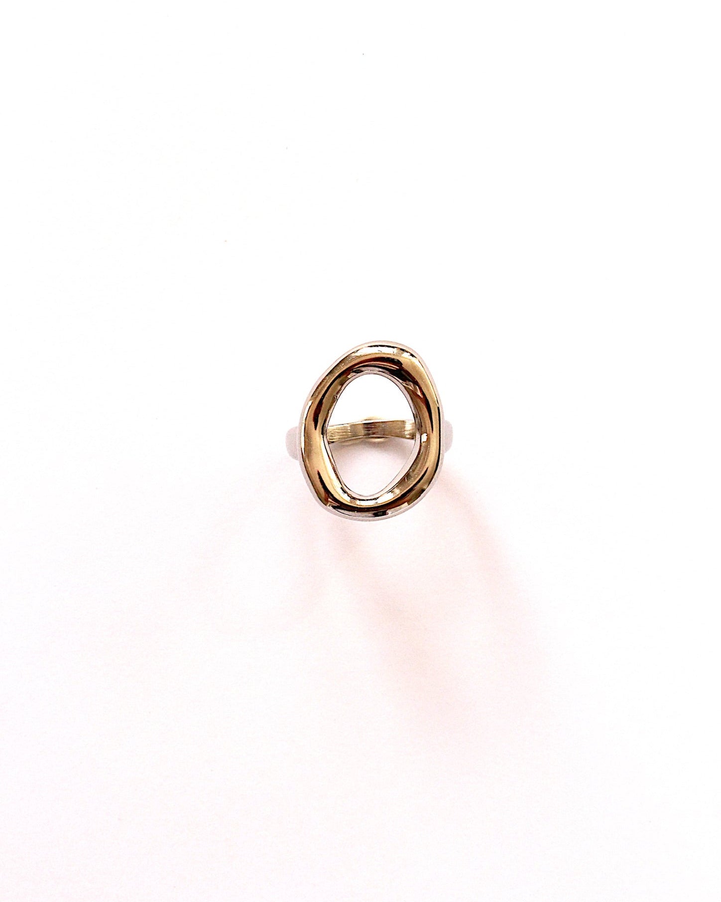 Irregular ring silver