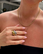 Corsica chunky ring silver