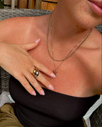 Valletta twisted rope necklace gold
