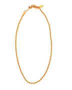 Valletta twisted rope necklace gold