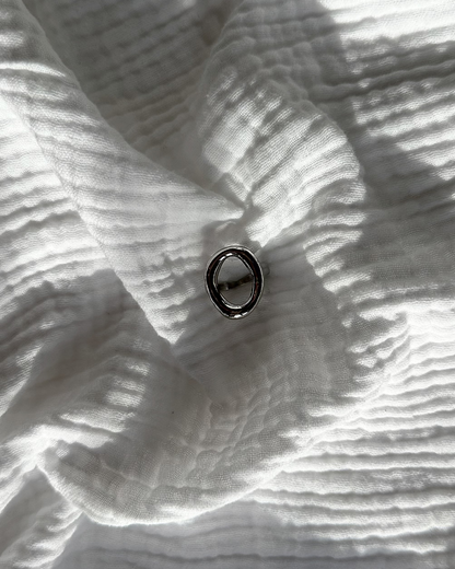Como irregular ring silver