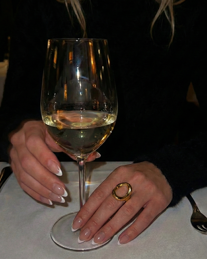 Como irregular ring guld