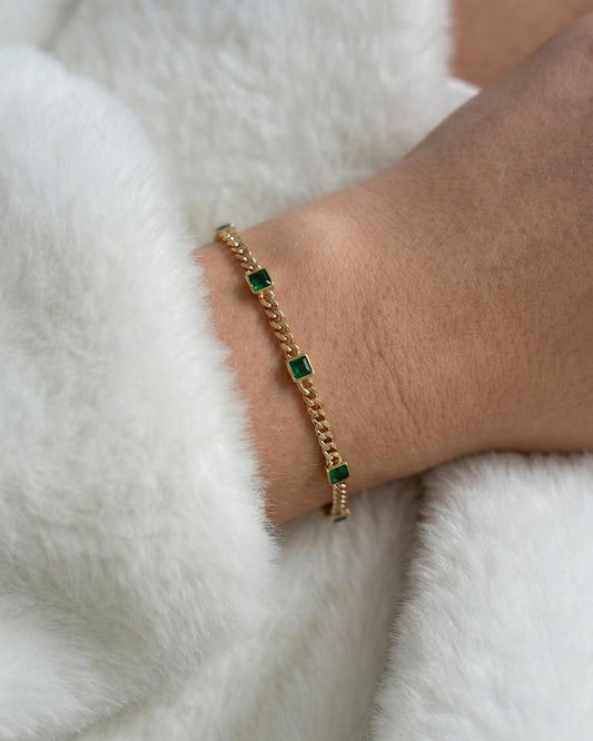 Ionian crystal bracelet guld