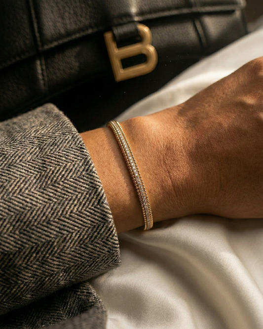 Tulum crystal bracelet guld