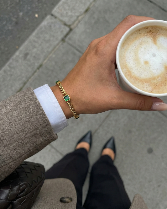 Ionian crystal bracelet guld