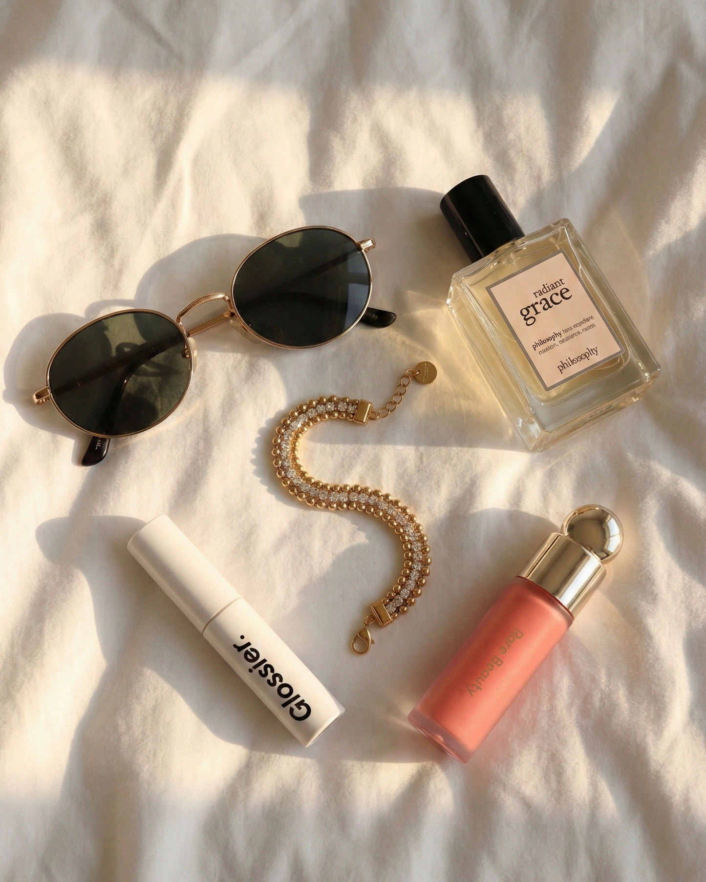 Tulum crystal bracelet guld