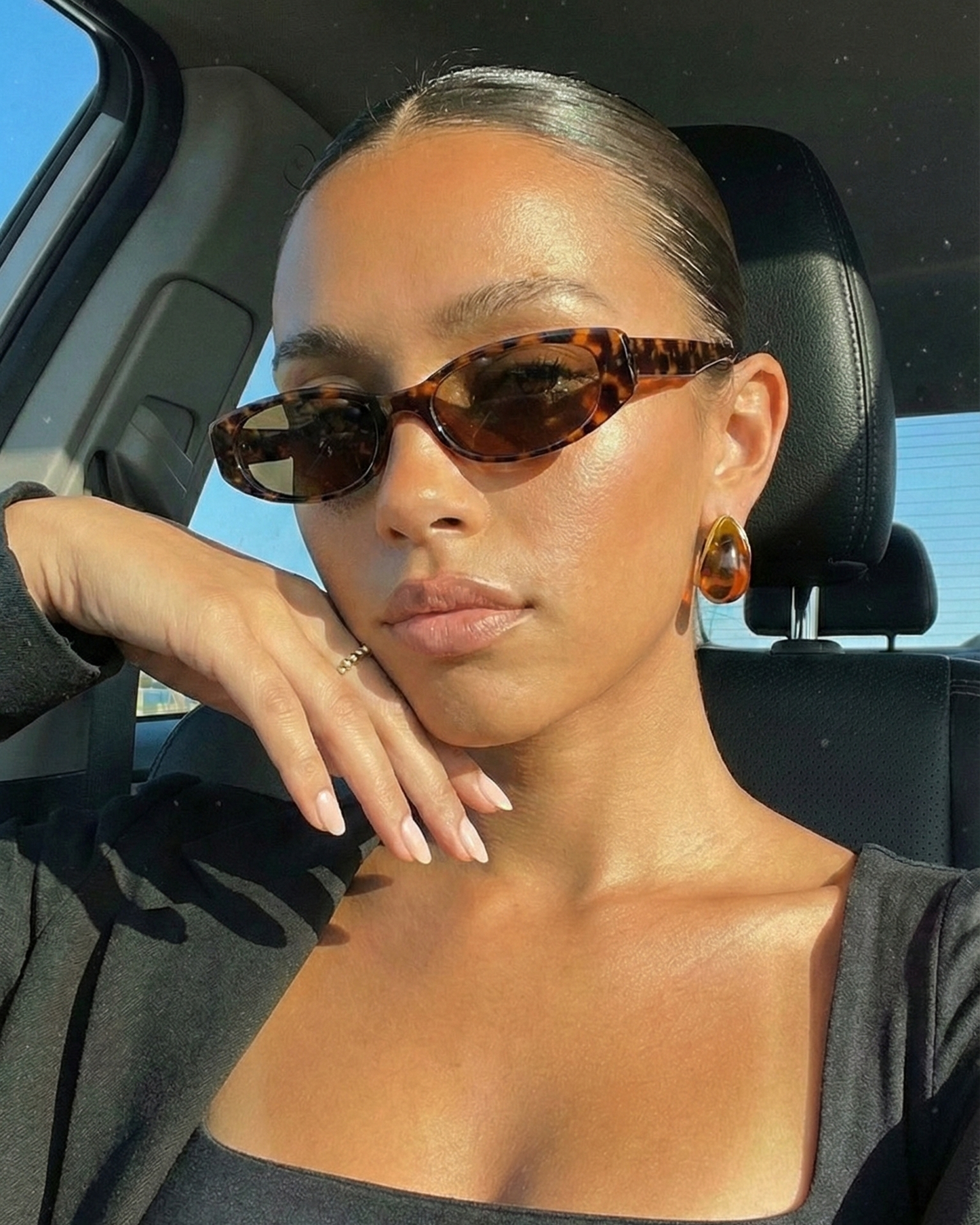 Calabria Amber drop Earrings