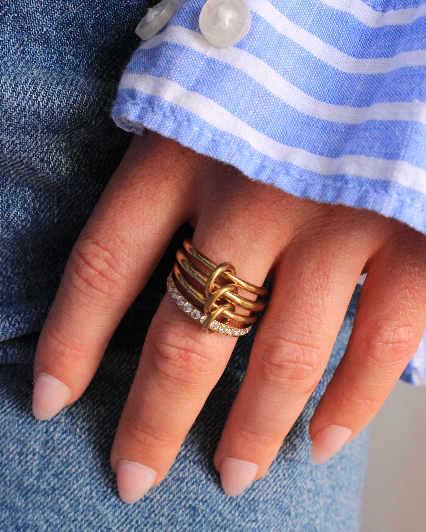Monaco crystal ring