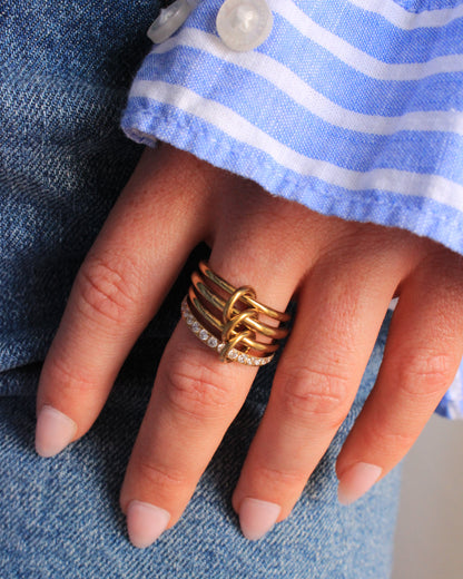 Monaco crystal ring
