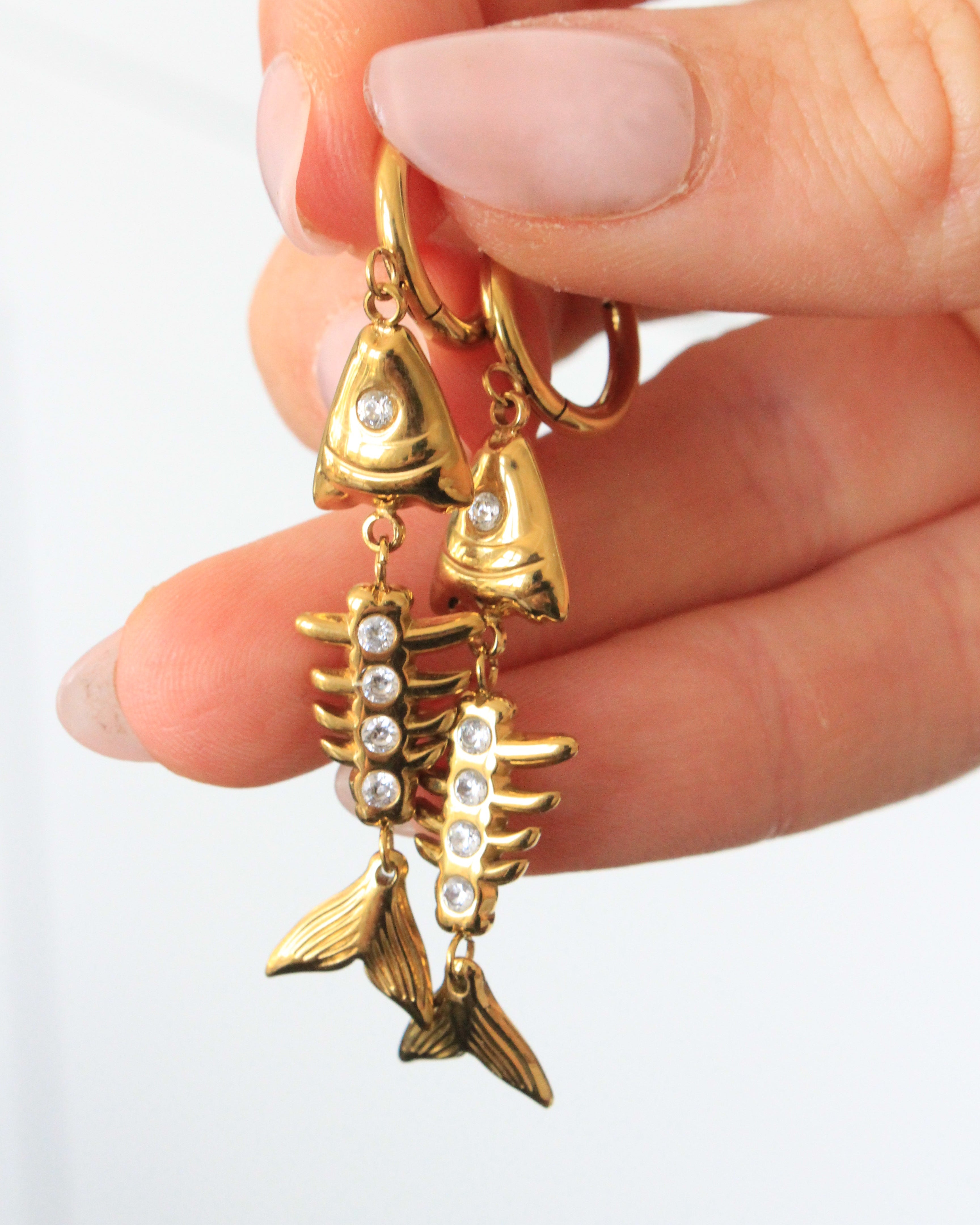Belize fish earrings