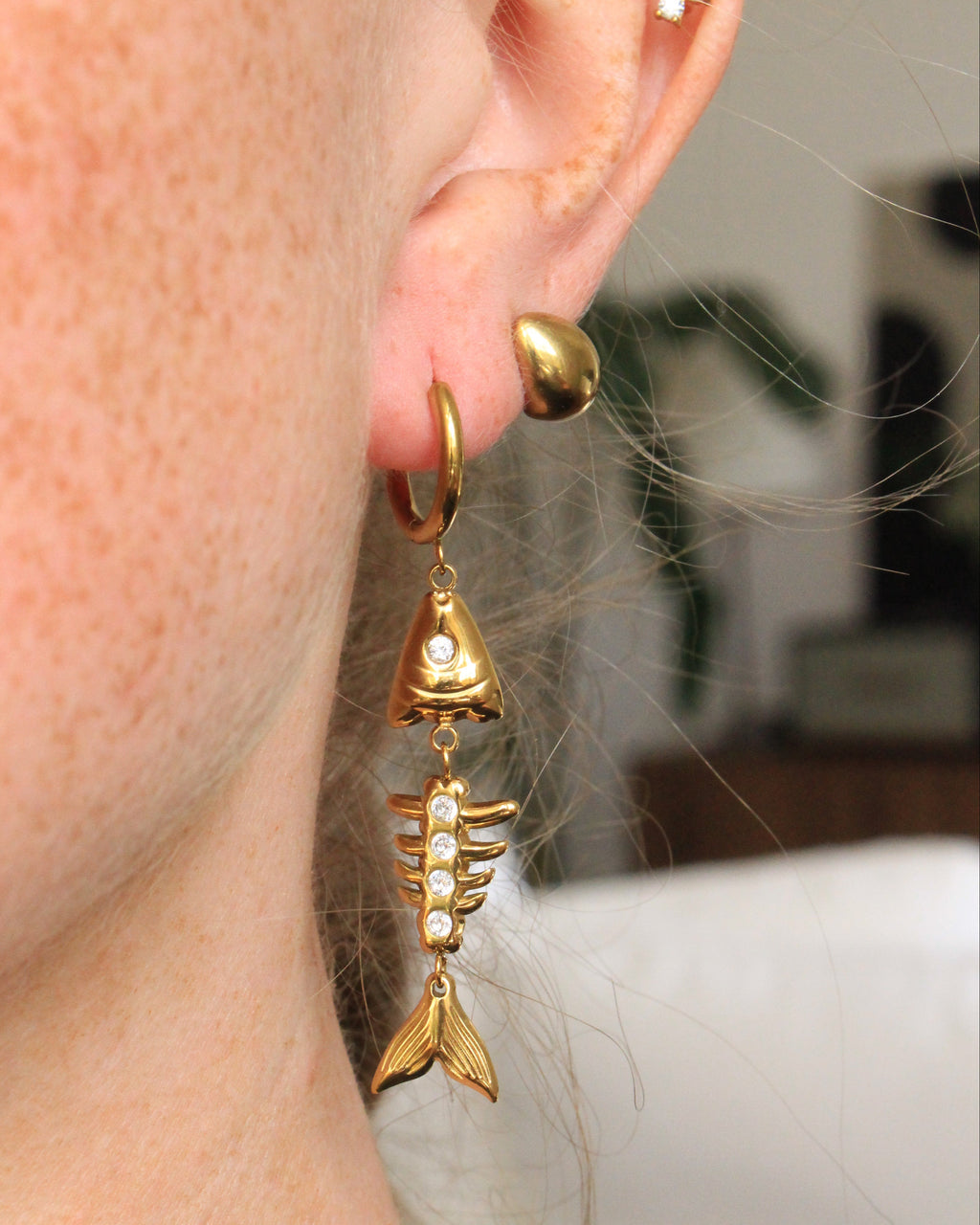 Belize fish earrings