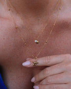 Ibiza shell double necklace