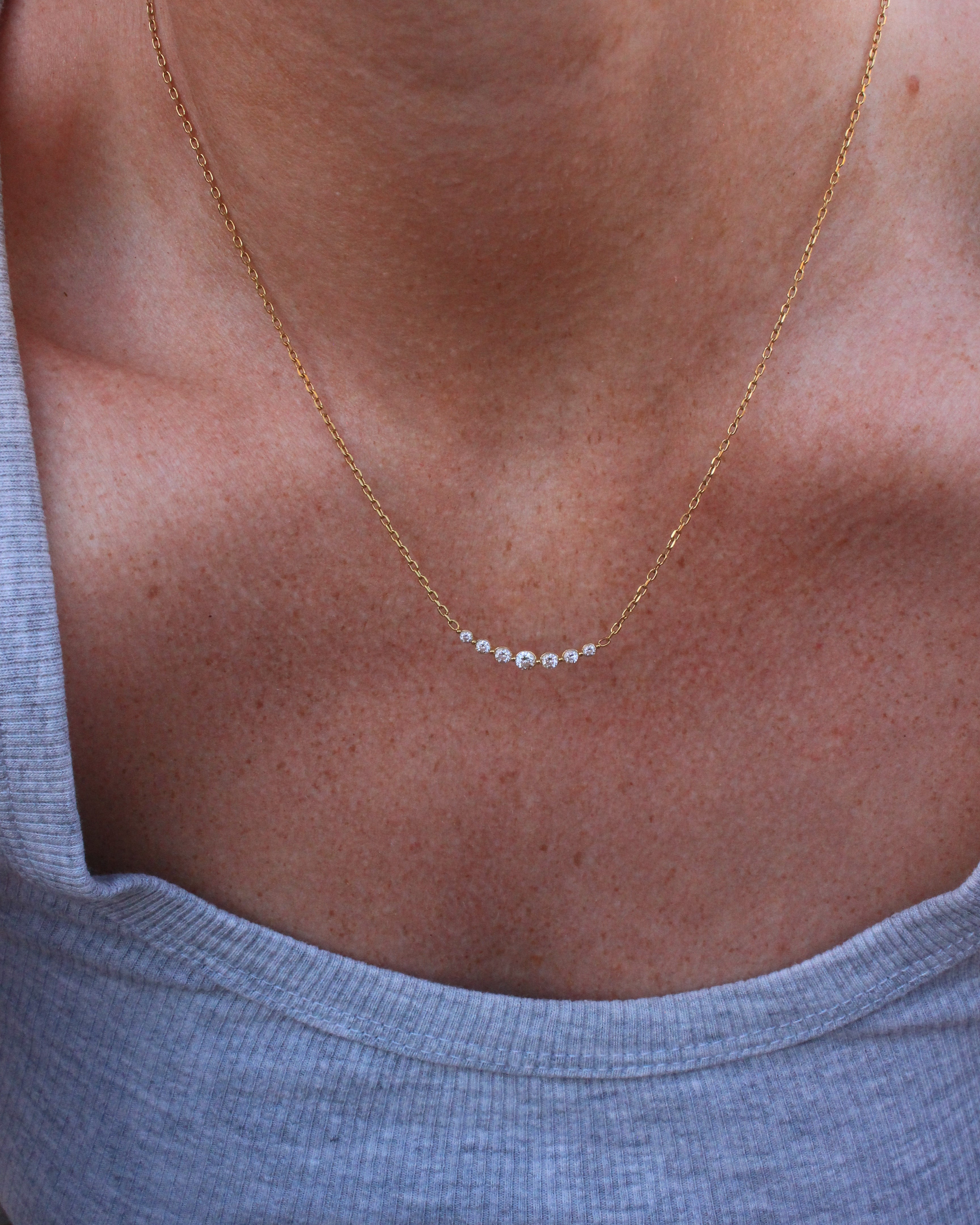 Athens zircon necklace